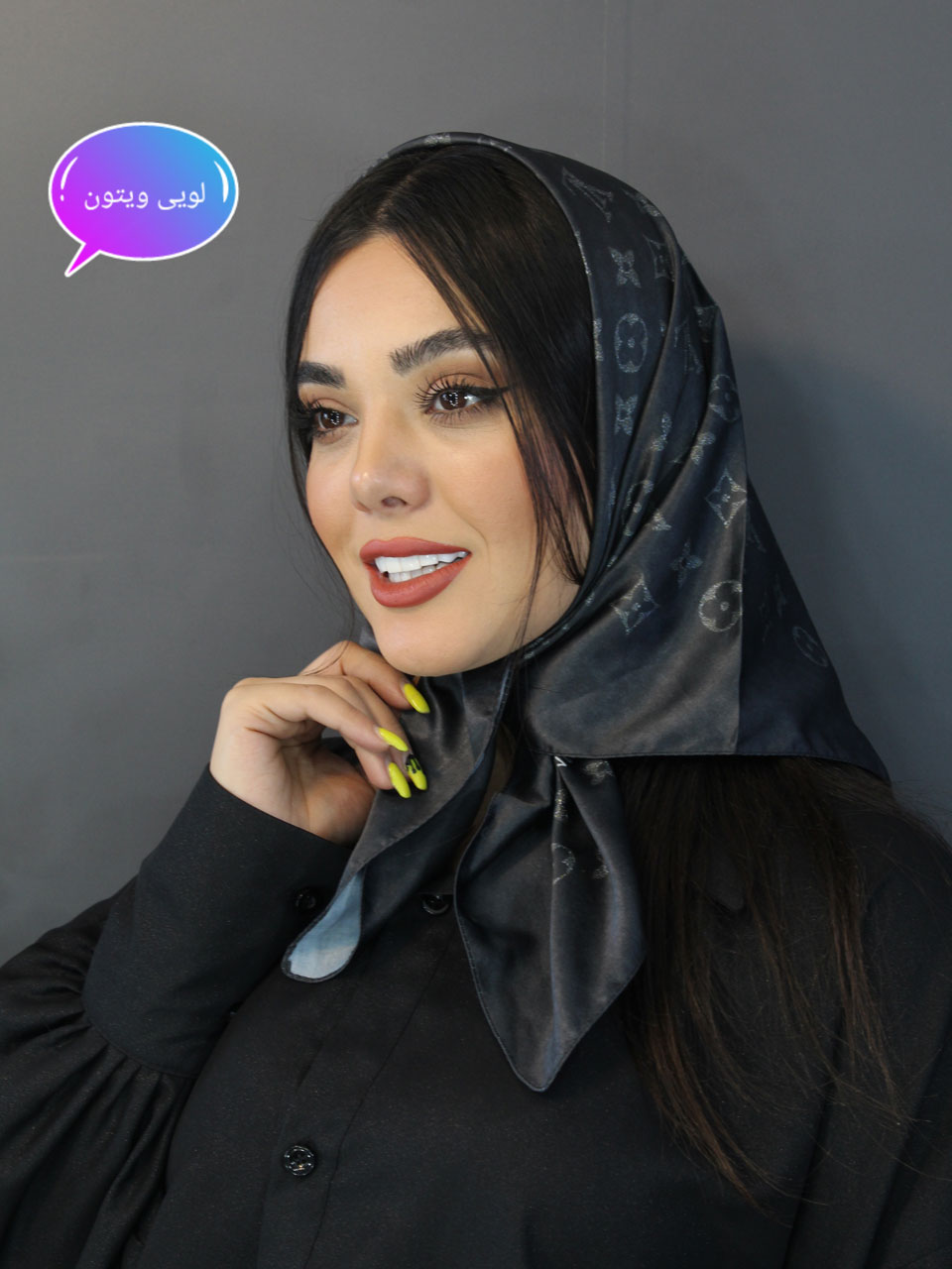 مینی اسکارف عیدانه طرحدار شال مادام بلا