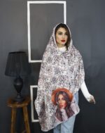 شال عروسکی طرحدار نخی عیدانه