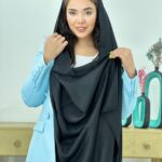 شال نخی تک رنگ مادام بلا رشت