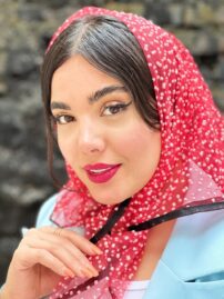 مینی اسکارف تور دخترانه خال خالی مادام بلا