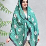 شال نخی شنل سبز مادام بلا رشت