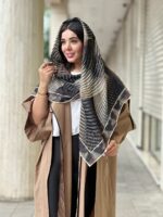 روسری نخی زنانه طرحدار پر فروشگاه مادام بلا