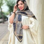 روسری ترکیبی طرحدار نخی زنانه مادام بلا