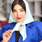 مینی اسکارف نخی تک رنگ مادام بلا رشت