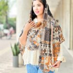 روسری زنانه قواره بزرگ طرحدار شال مادام بلا