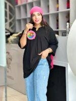 لانگ یقه کوبایی نخ پنبه مادام بلا