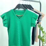 کراپ فانریپ آستین چین دار مادام بلا