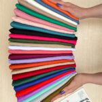 شال نخی تک رنگ شال مادام بلا