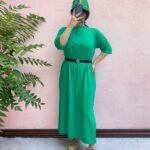 پیراهن مانتویی نخ پنبه مادام بلا رشت