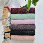 شال مجلسی پولکی توری مادام بلا