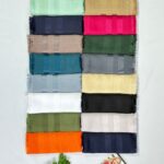 شال نخی پلیسه تک رنگ مادام بلا