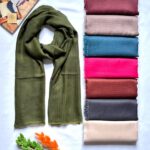 شال خطی تک رنگ زنانه شال مادام بلا رشت