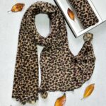 شال موهر مخمل پلنگی زنانه مادام بلا