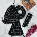 شال پاییزه نخی چهارخونه مادام بلا