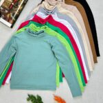 کراپ آستین بلند تک رنگ فانریپ مادام بلا