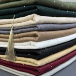 شال حریر نگین دار مادام بلا رشت