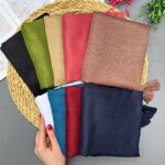 روسری تک رنگ نخی فروشگاه مادام بلا