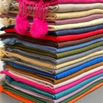 شال موهر ضخیم پوم دار شال مادام بلا