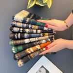 شال طرحدار پاییزه رنگی موهر مادام بلا