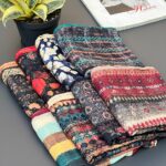 روسری نخی طرحدار قواره بزرگ مادام بلا