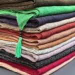 شال نخی تک رنگ زنانه شال مادام بلا