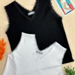 کراپ فانریپ زنانه ساده تک رنگ مادام بلا رشت