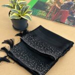 شال مجلسی مشکی کوپرا مادام بلا