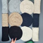 شال و کلاه بافت تک رنگ زنانه مادام بلا