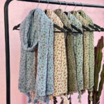 شال نخی طرحدار شکوفه مادام بلا