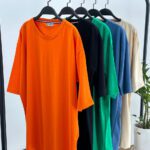 لانگ آستین سه ربع نخ پنبه مادام بلا