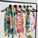 شال نخی بهاره آبرنگی مادام بلا رشت