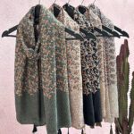 شال دو رنگ طرحدار شکوفه مادام بلا رشت