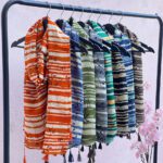 شال طرحدار برگ خنک مادام بلا