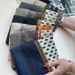 روسری ترکیبی نخی زنانه شال مادام بلا