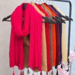 شال پلیسه تک رنگ سوپرنخ مادام بلا رشت