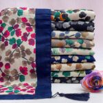 روسری قواره بزرگ زنانه طرح گلبرگ مادام بلا