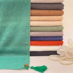 شال برشکا تک رنگ شال مادام بلا رشت