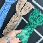 شال یاخما چروک تک رنگ