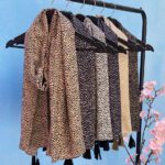 شال نخی طرح سنگی مادام بلا