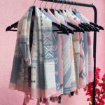 شال خی طرح میکس صورتی دخترونه مادام بلا