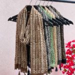 شال طرحدار نخی مادام بلا رشت