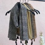 شال طرحدار نخی زنانه شال مادام بلا