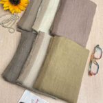 شال نخی وارداتی تک رنگ