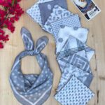 مینی اسکارف نخی طرحدار میکس