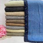 شال برشکا حاشیه طرحدار