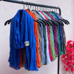 شال چروک شاین نخی شال و روسری مادام بلا