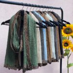 شال برشکا حاشیه پلنگی شال مادام بلا