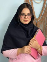 مقنعه نخی مشکی مادام بلا رشت