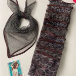 مینی اسکارف شیشه ای توری مادام بلا