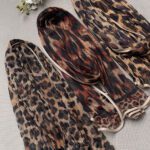 شال توری شیشه ای پلنگی مادام بلا